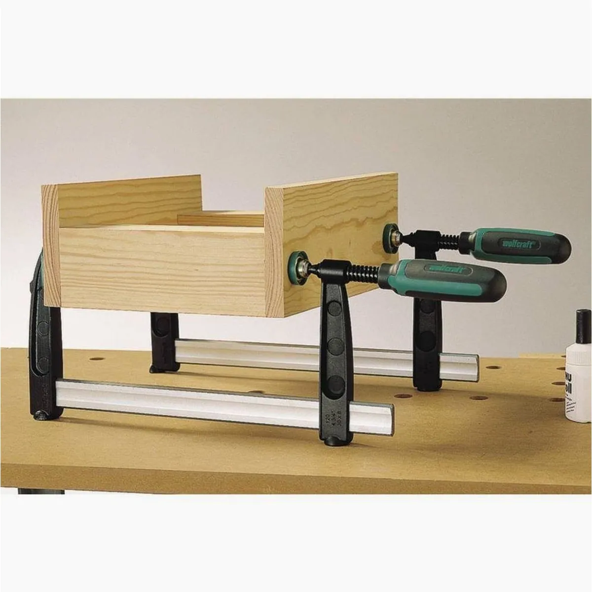 Wolfcraft SZ 120-1000 Schraubzwinge, max. Spannweite 1000 mm, robuste Bauweise 2