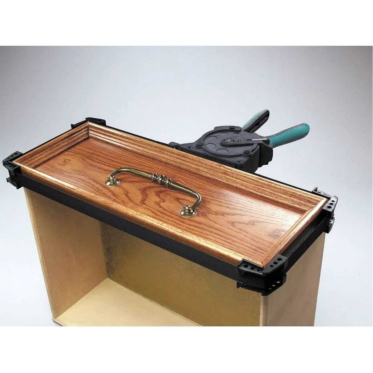 Wolfcraft Einhandzwinge, ergonomischer Griff, stufenlose Zugkraft bis 50 kg 3