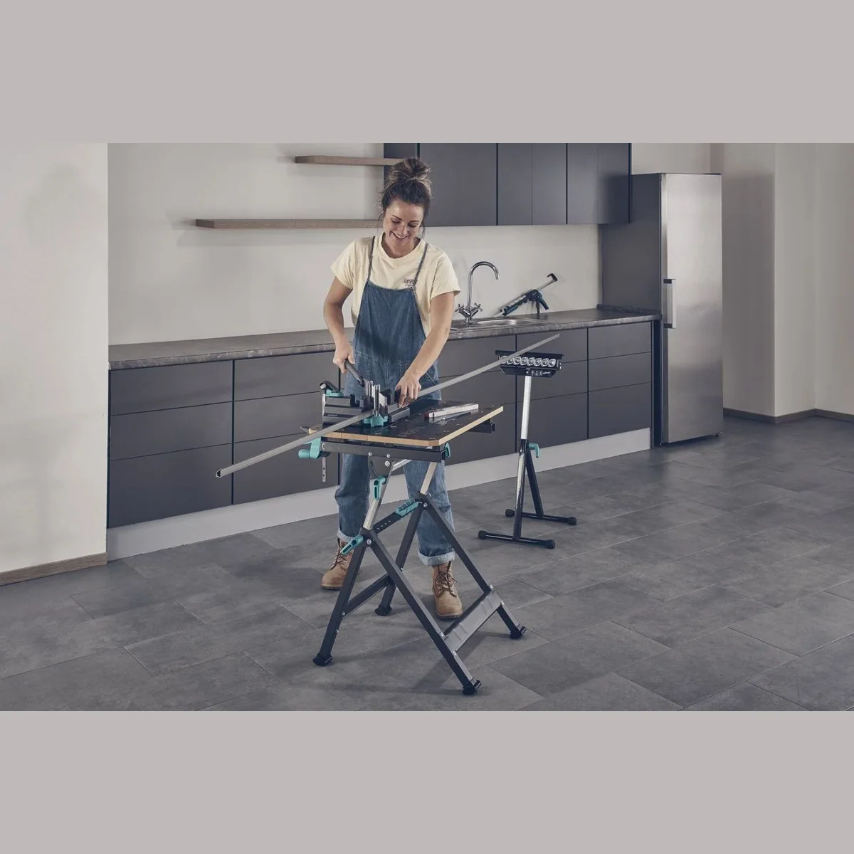 Wolfcraft Spanntisch MASTER 650 ERGO, höhenverstellbar, schwenkbar, mobil 4