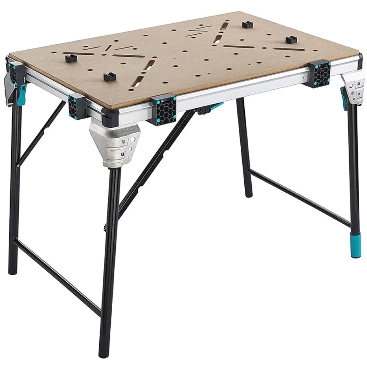 Wolfcraft MASTER work 1600 Werkbank, mobil, klappbar, vielseitig einsetzbar