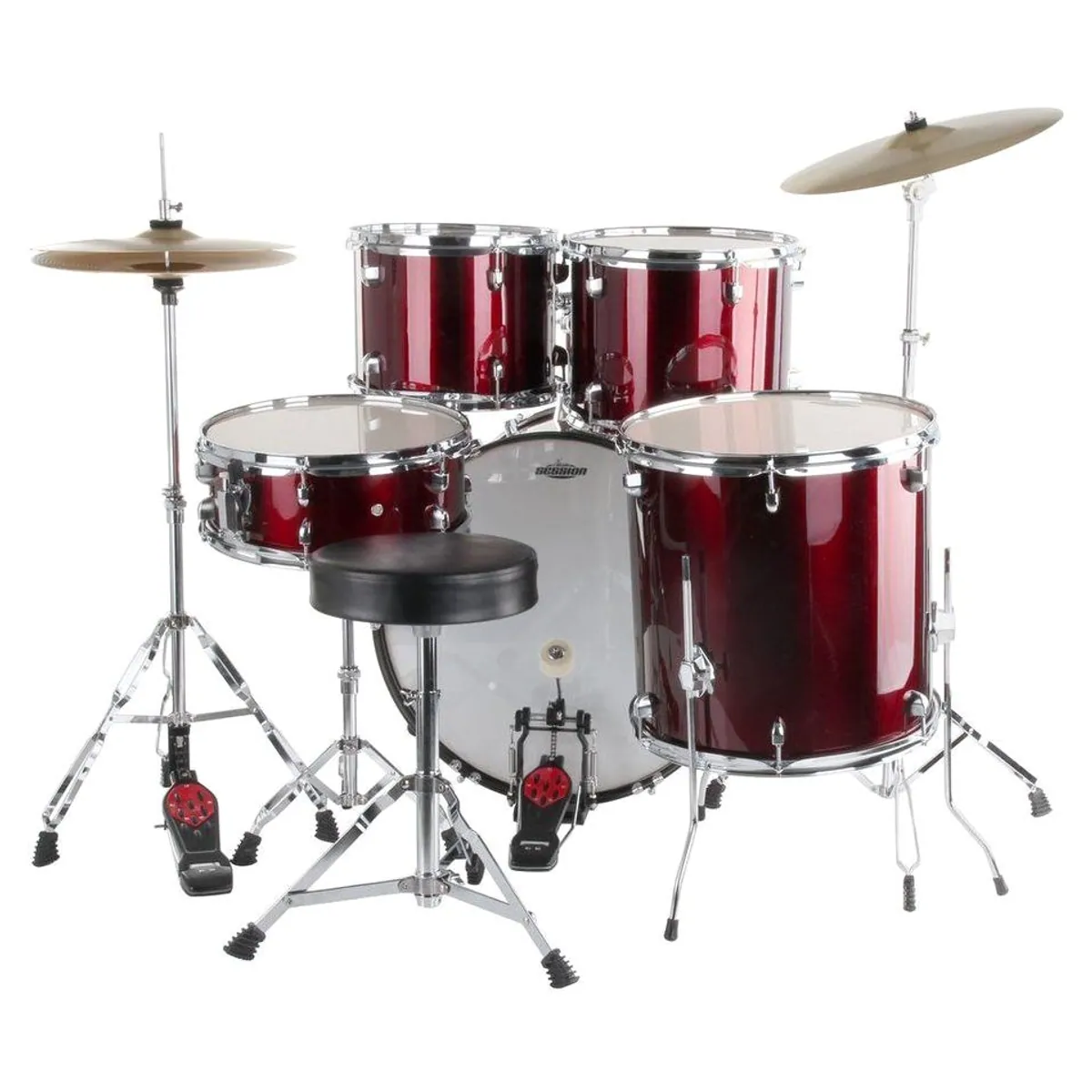 XDrum Schlagzeug Semi 22" Standard, Komplettes Drumset, inklusive Hocker & Drumsticks 2