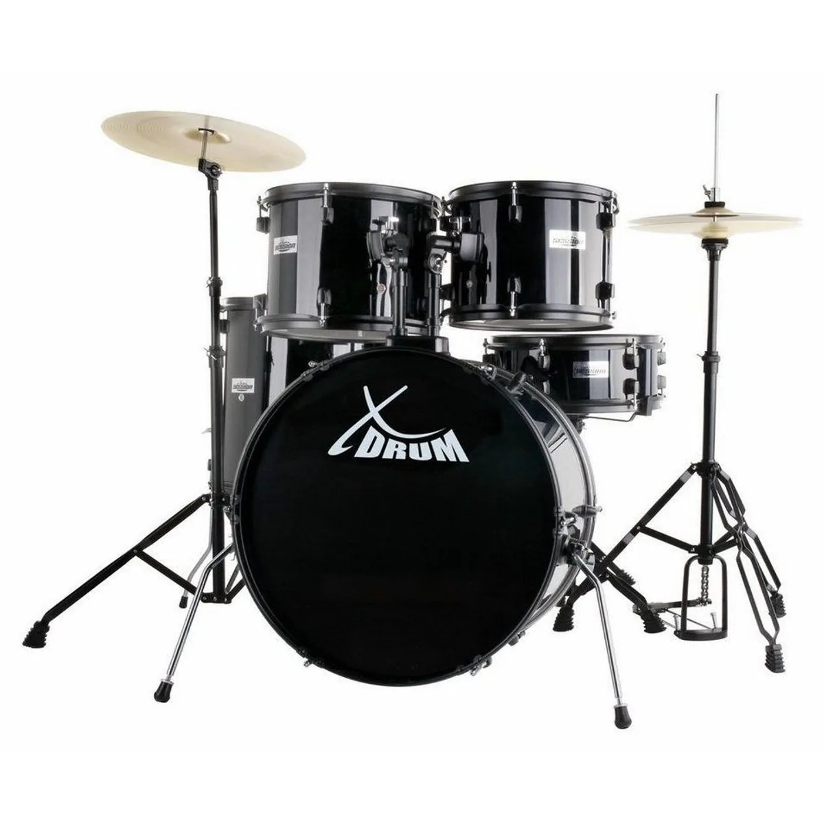 XDrum Schlagzeug Rookie 22" Standard, komplettes Set mit Hocker & Drumsticks