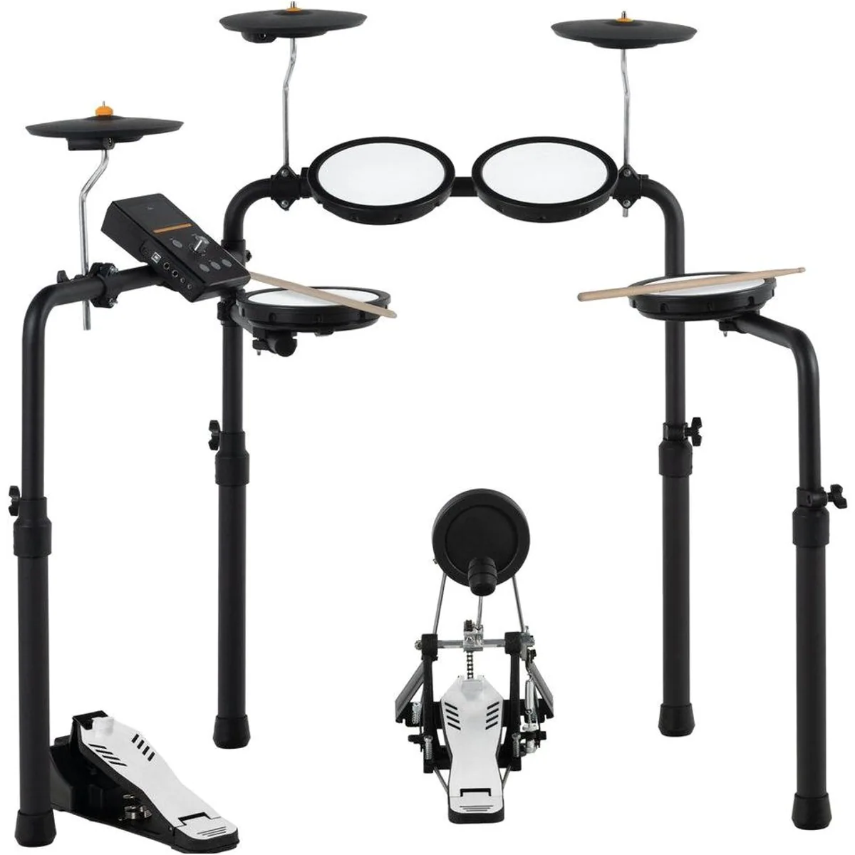 XDrum DD-250P E-Drum Kit, platzsparend, Bluetooth, 12 Presetkits — ideal für Kinder und Einsteiger