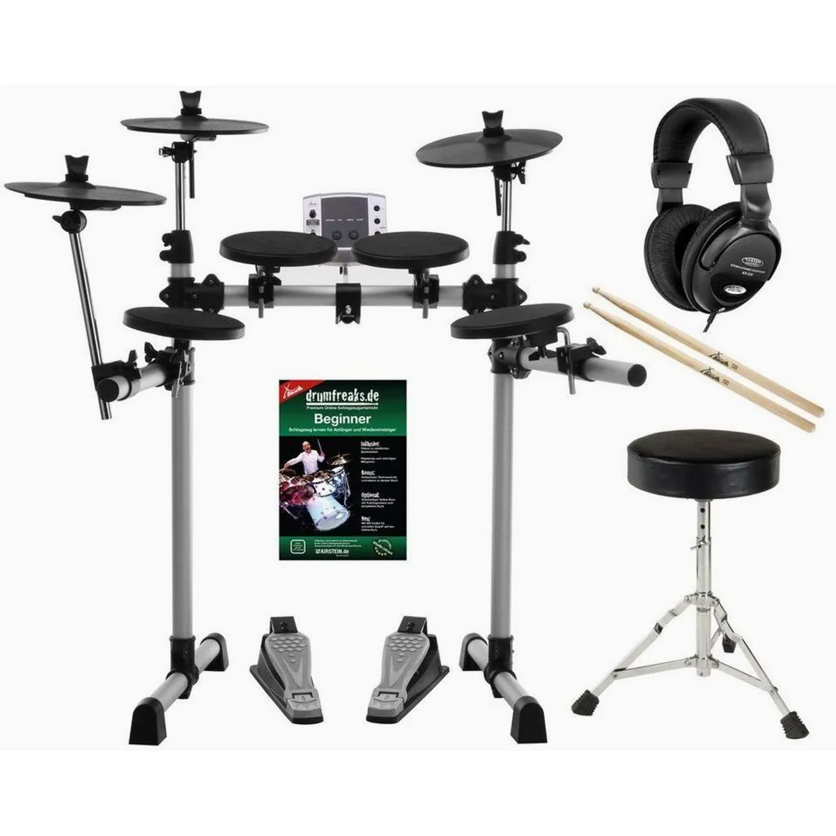 XDrum DD-400 E-Drum-Komplettset, vielseitig, leise, umfassend — max. 150 Zeichen