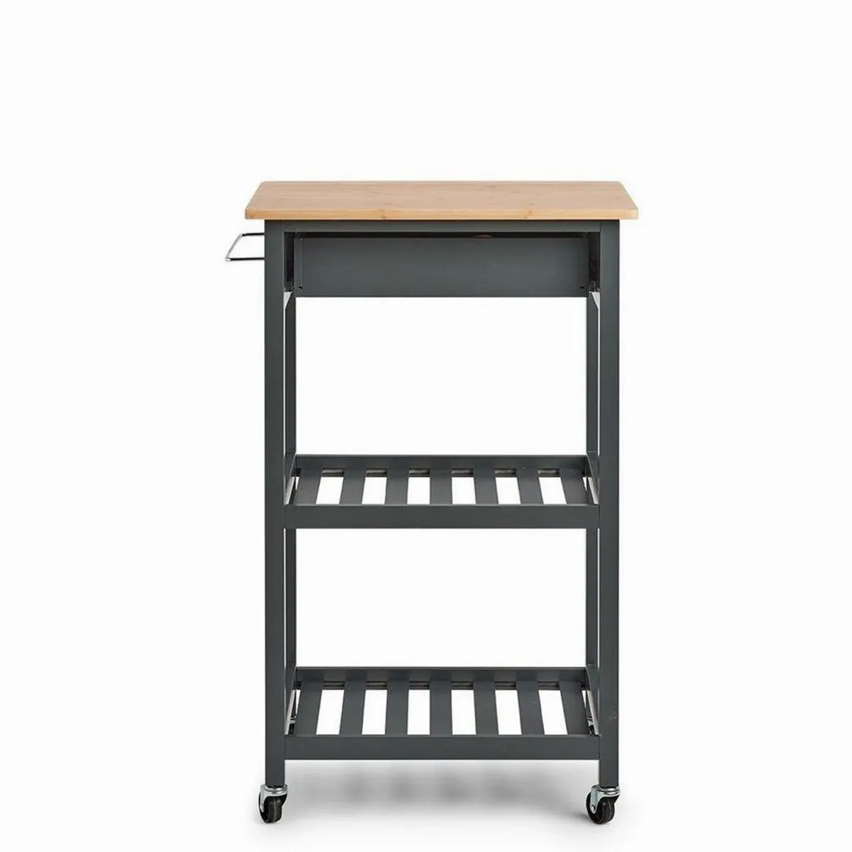 Zeller Küchenwagen, MDF/Bambus, grau, vielseitig einsetzbar 3