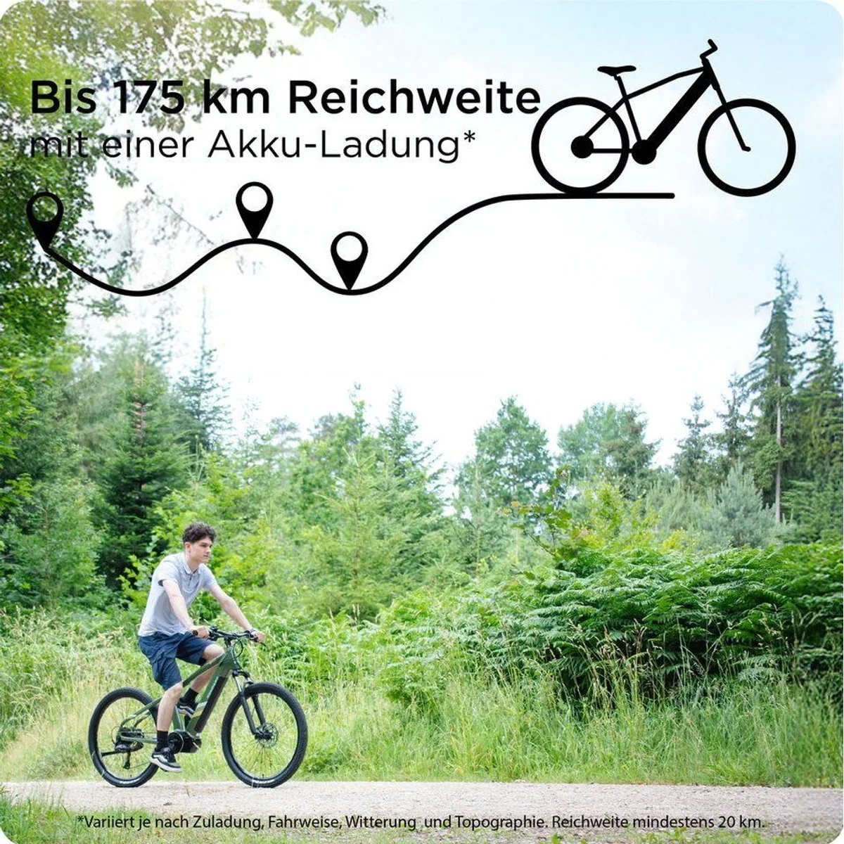 Zündapp X900 E-Bike Mountainbike, 733 Wh Akku, 10 Gang Shimano, Mittelmotor 2