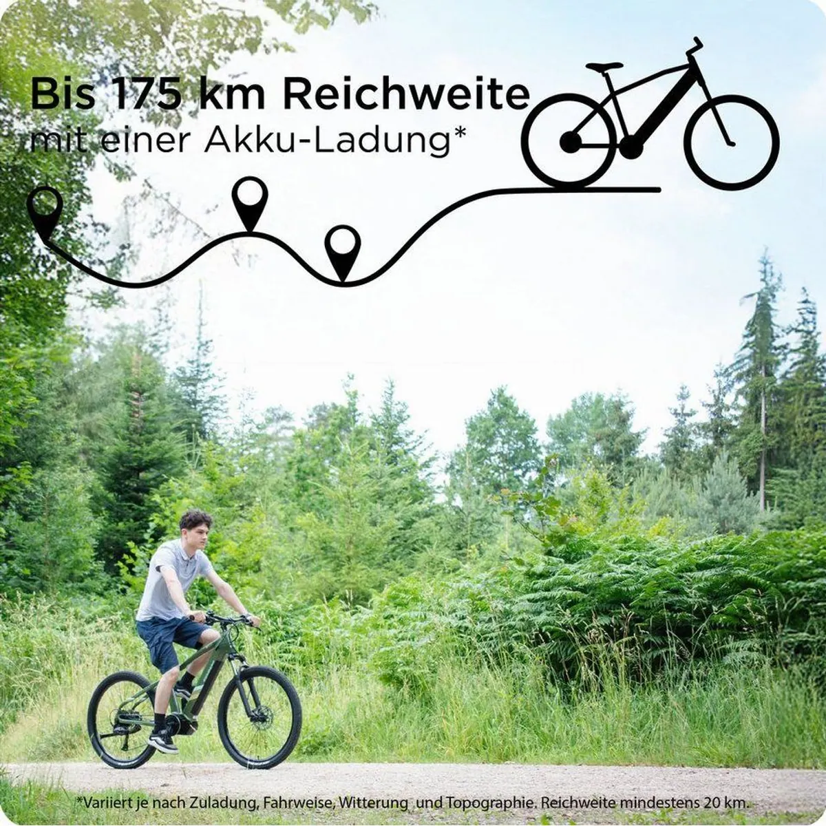 Zündapp X900 E-Mountainbike, 10 Gang Shimano Cues, 733 Wh Akku, Mittelmotor 2