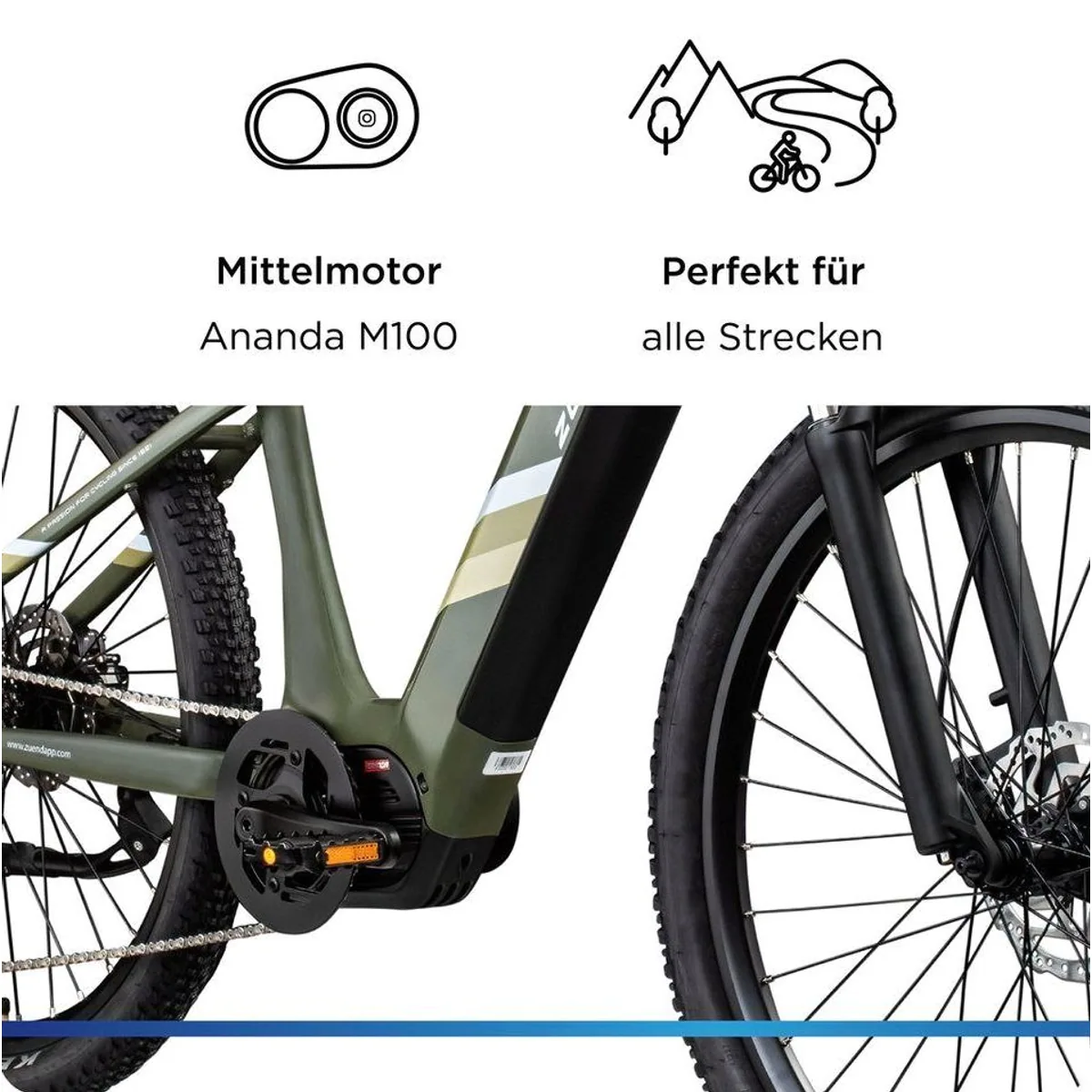 Zündapp X900 E-Mountainbike, 10 Gang Shimano Cues, 733 Wh Akku, Mittelmotor 5
