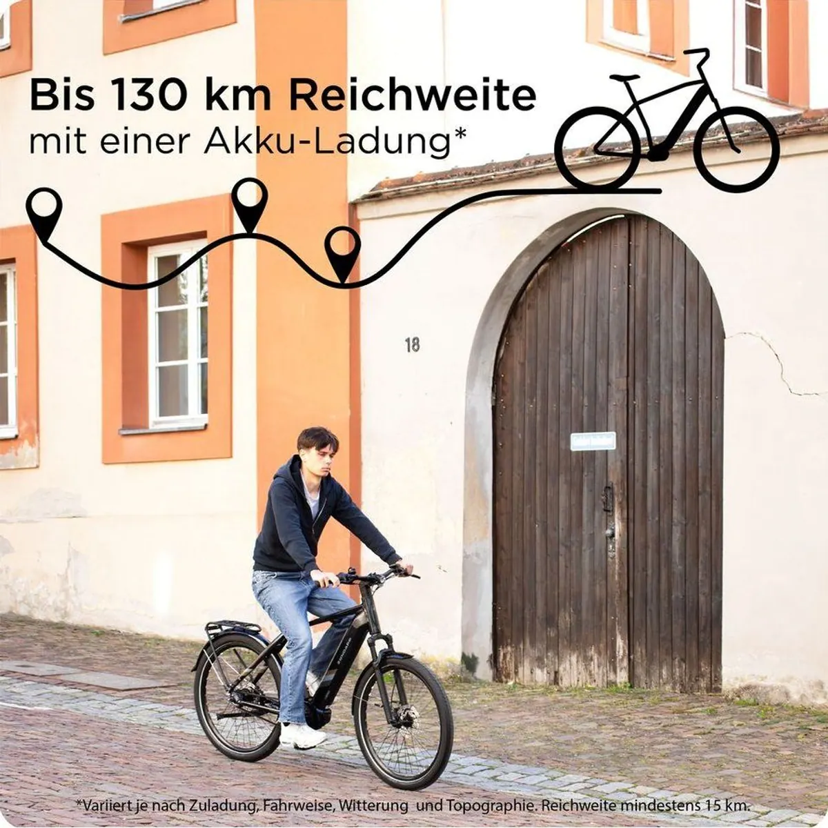 Zündapp X850 E-Bike Trekkingrad, 7 Gang, Mittelmotor, 550 Wh 2