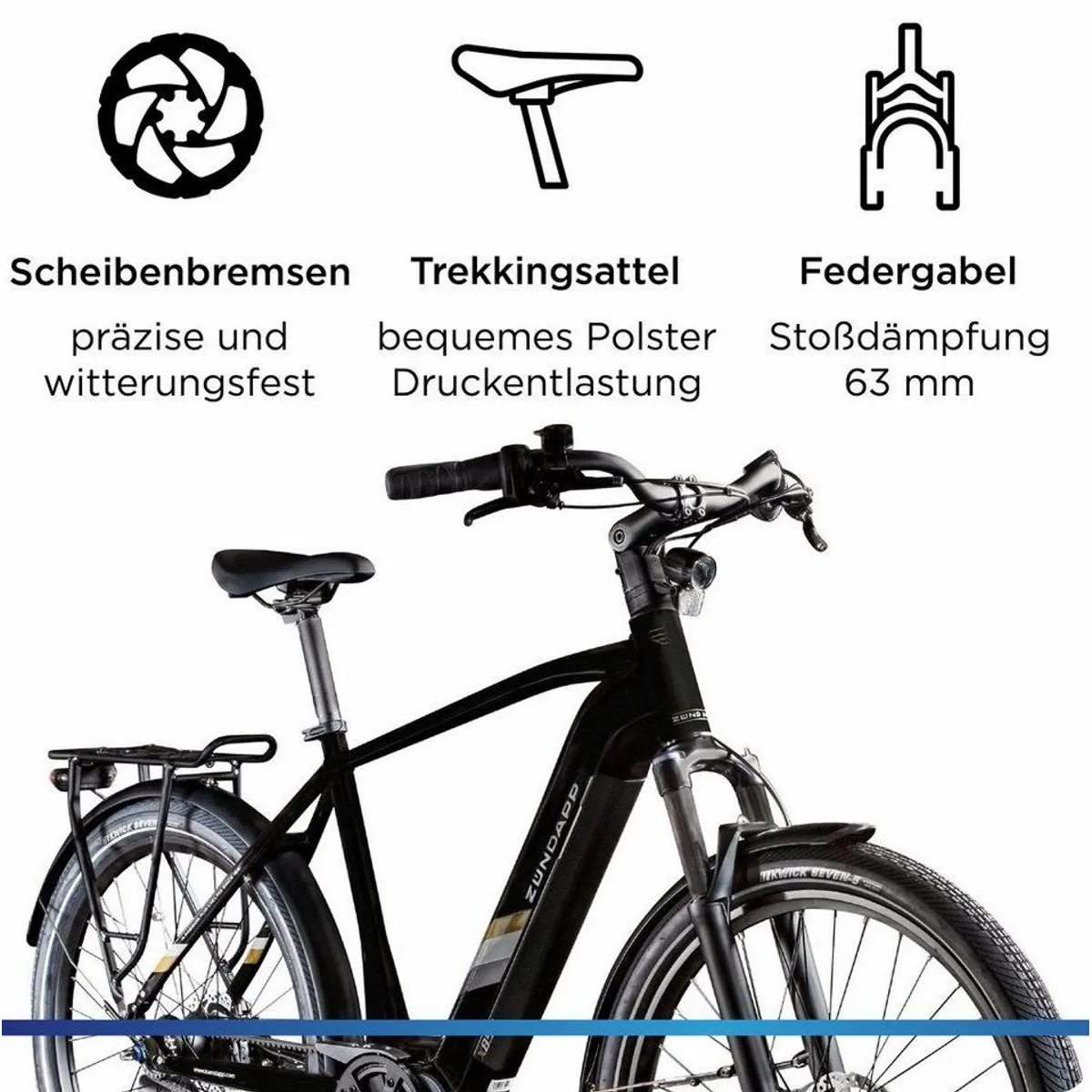 Zündapp E-Bike X850, 7 Gang Nabenschaltung, Mittelmotor, 550 Wh 4