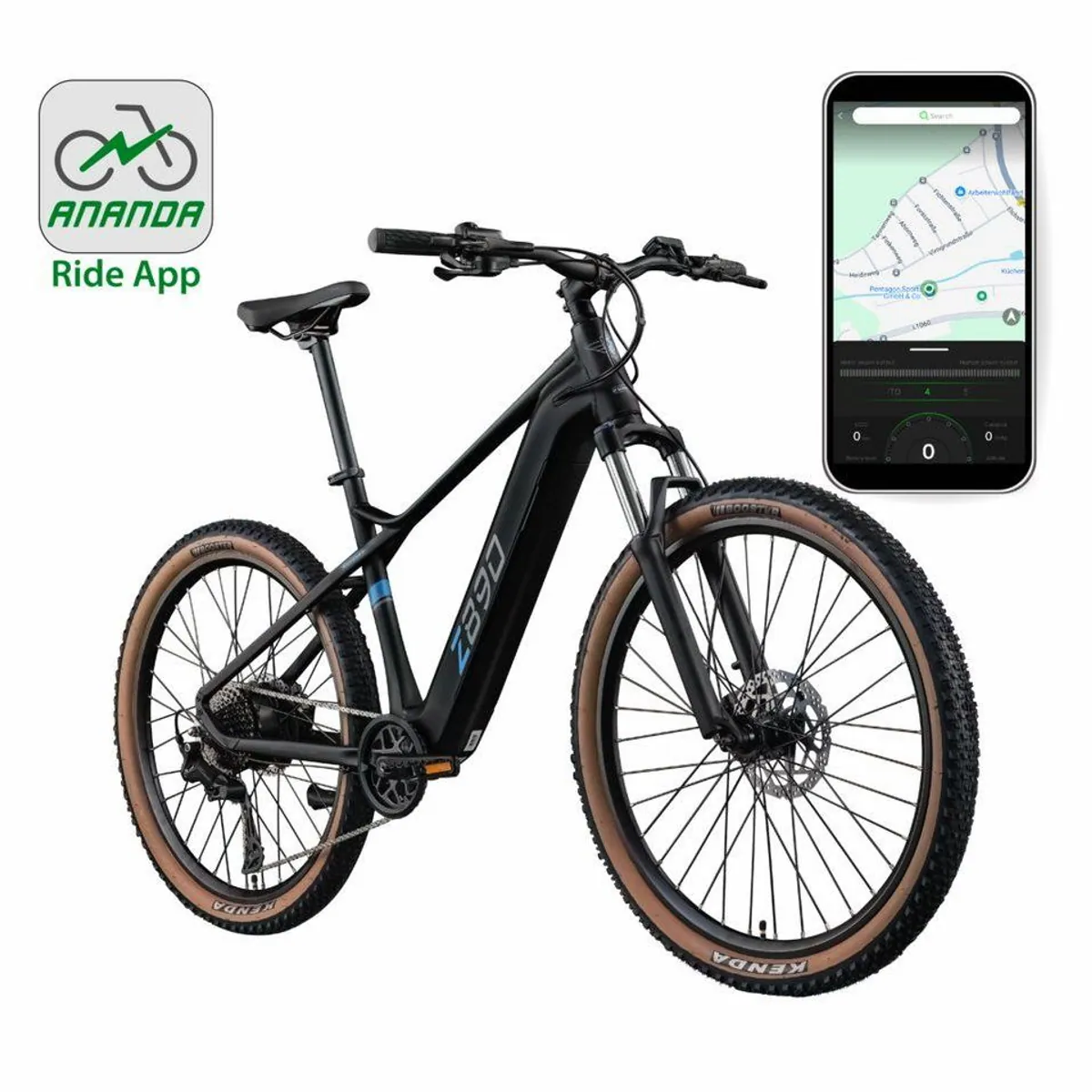 Zündapp Z890 E-Mountainbike, 10 Gang Shimano Deore, 550 Wh Akku, App-Steuerung 2