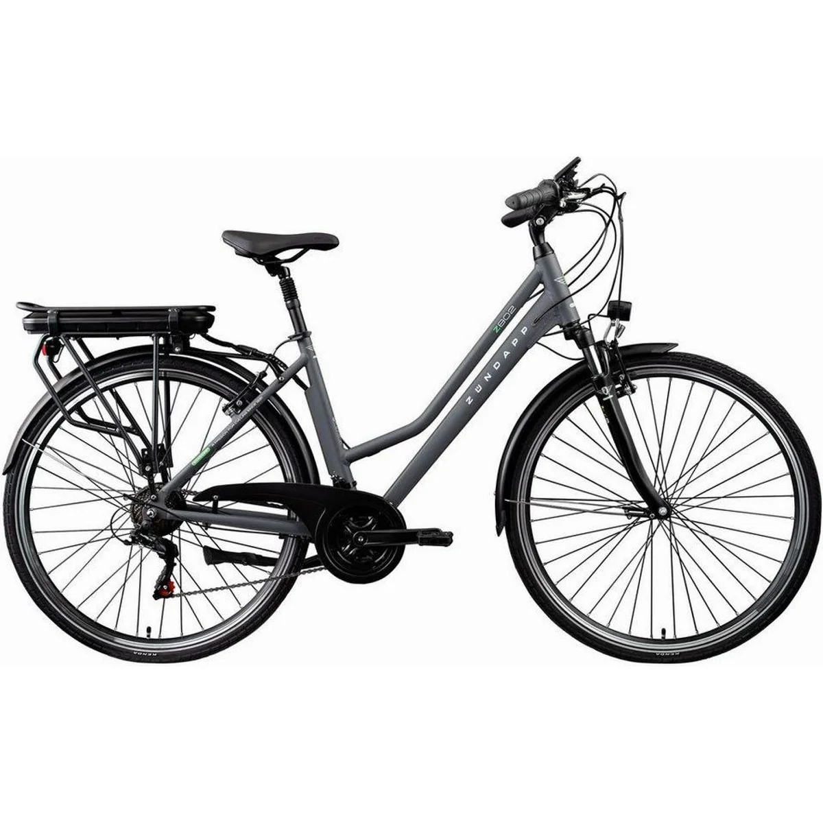 Zündapp Z802 E-Bike Trekkingrad Damen, 21 Gang Shimano, 536 Wh Akku, Heckmotor