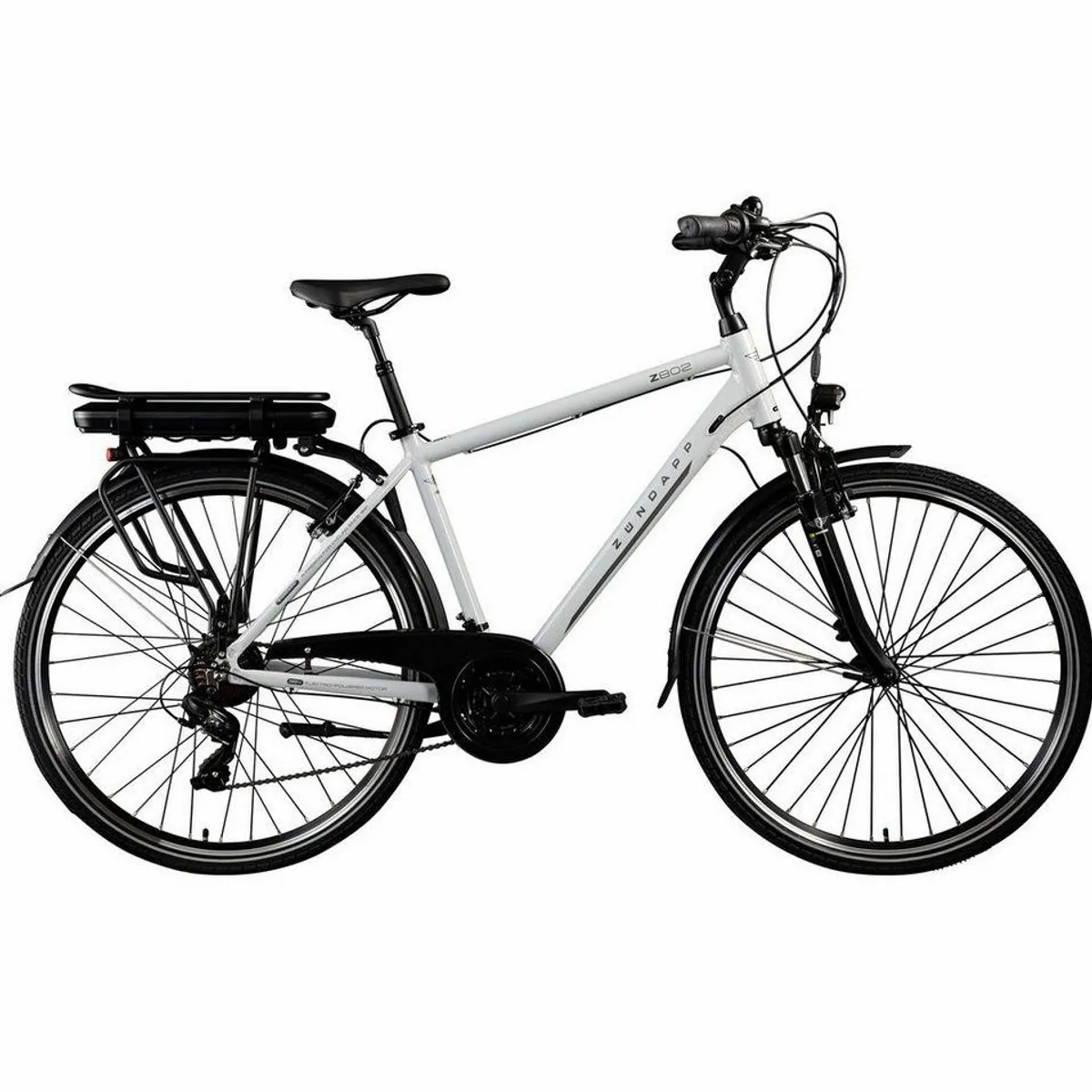 Zündapp Z802 E-Bike Trekkingrad, 21-Gang Shimano, 536 Wh Akku, Hinterradmotor