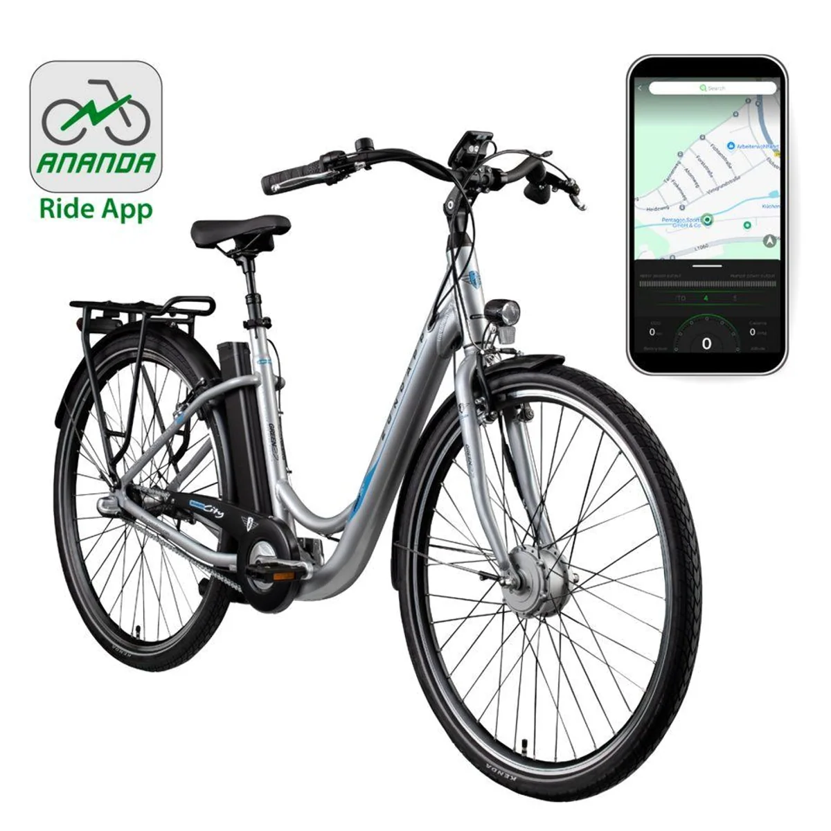 Zündapp Green 2.7 E-Bike, 3 Gang Nabenschaltung, 531,6 Wh Akkukapazität 2