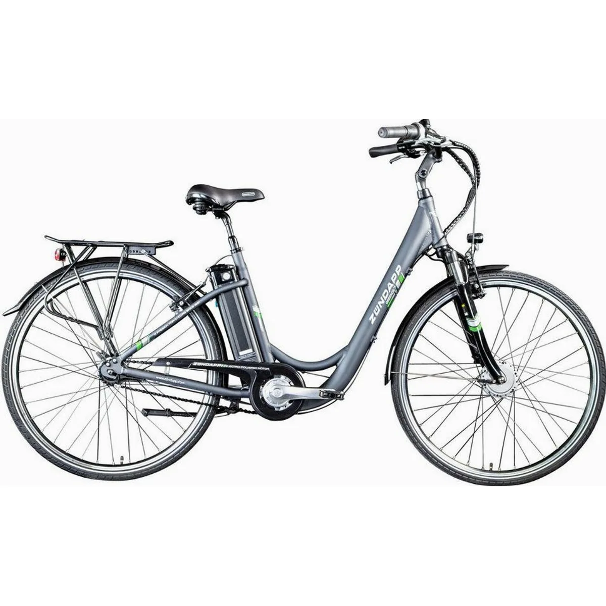 Zündapp Green 3.7 City E-Bike, 7 Gang, 536 Wh Akku, komfortable Ausstattung
