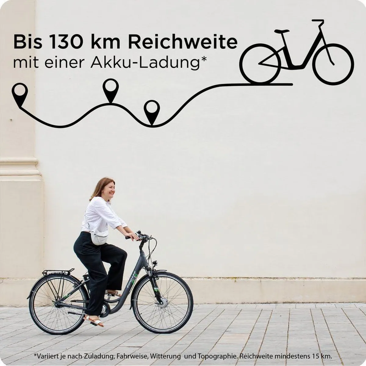 Zündapp Green 3.7 E-Bike Cityrad, 536 Wh Akku, 7 Gang Nabenschaltung, Frontmotor 2