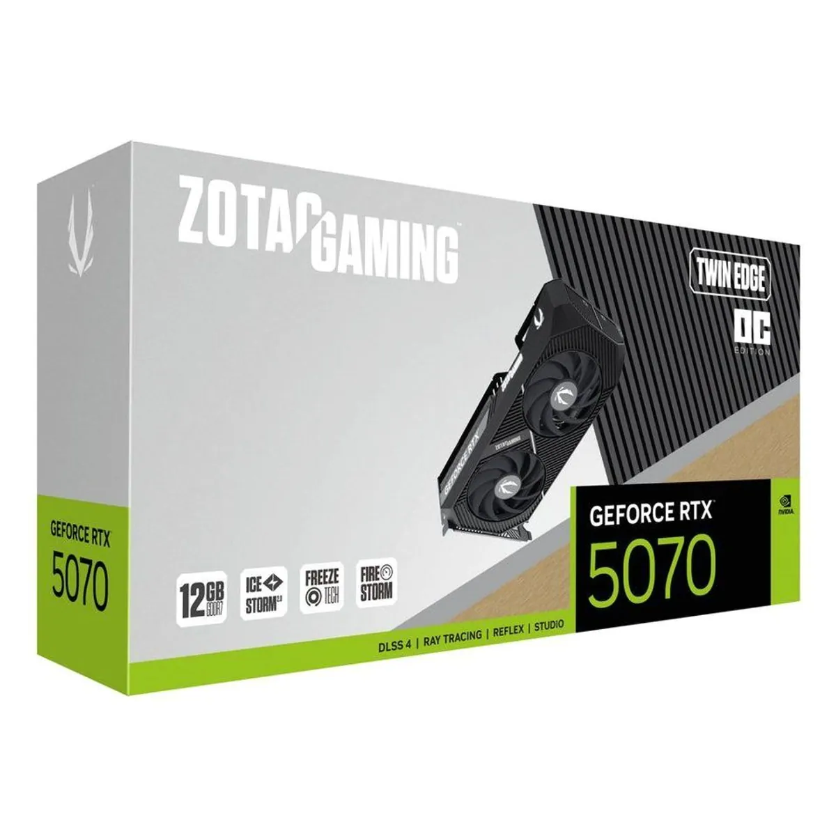 Zotac GAMING GeForce RTX 5070 Twin Edge OC, hohe Leistung, effiziente Kühlung, kompakte Bauweise