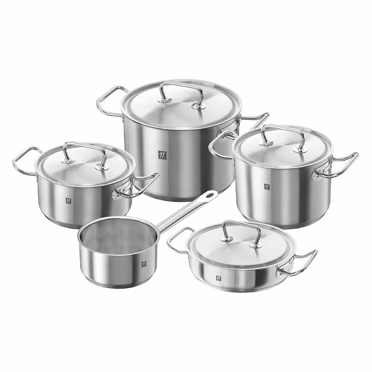 Zwilling Topf Set Twin Classic 5 tlg, Edelstahl 18/10, optimale Wärmeverteilung