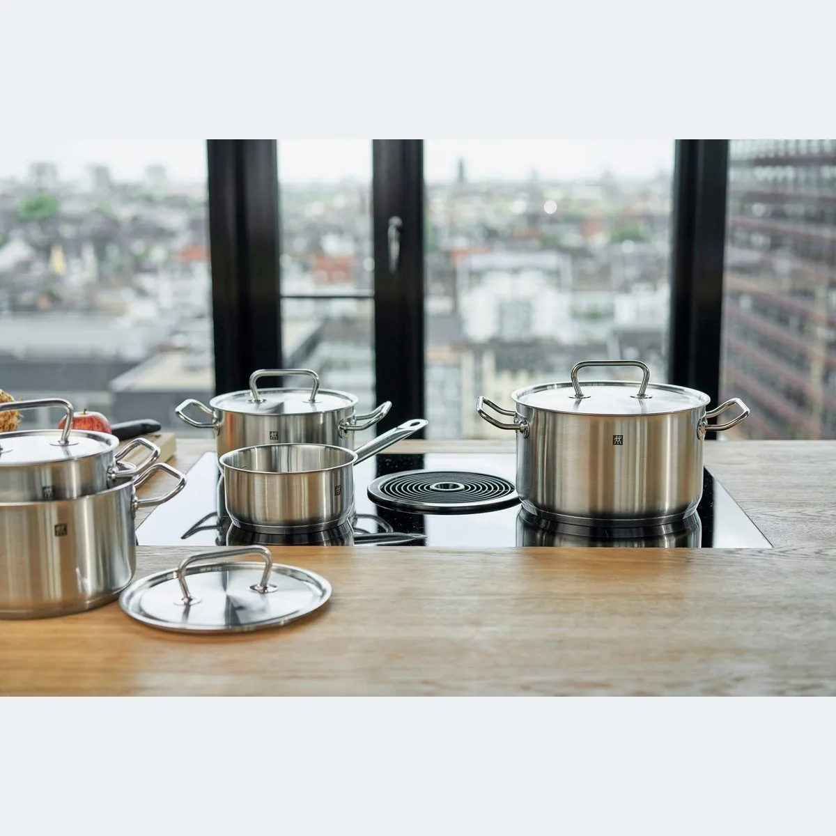 Zwilling TWIN CLASSIC Topf-Set, 5-teilig, Edelstahl 18/10, vielseitig einsetzbar 3
