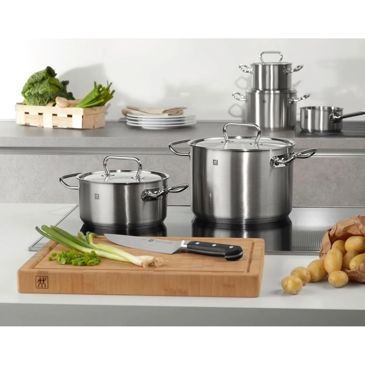 Zwilling TWIN CLASSIC Topf-Set, 5-teilig, Edelstahl 18/10, vielseitig einsetzbar 4