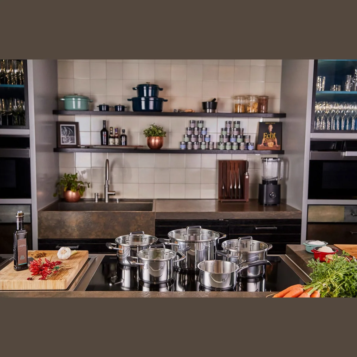 Zwilling Topf-Set Poletto, 5-tlg., rostfreier Edelstahl, induktionsgeeignet 2